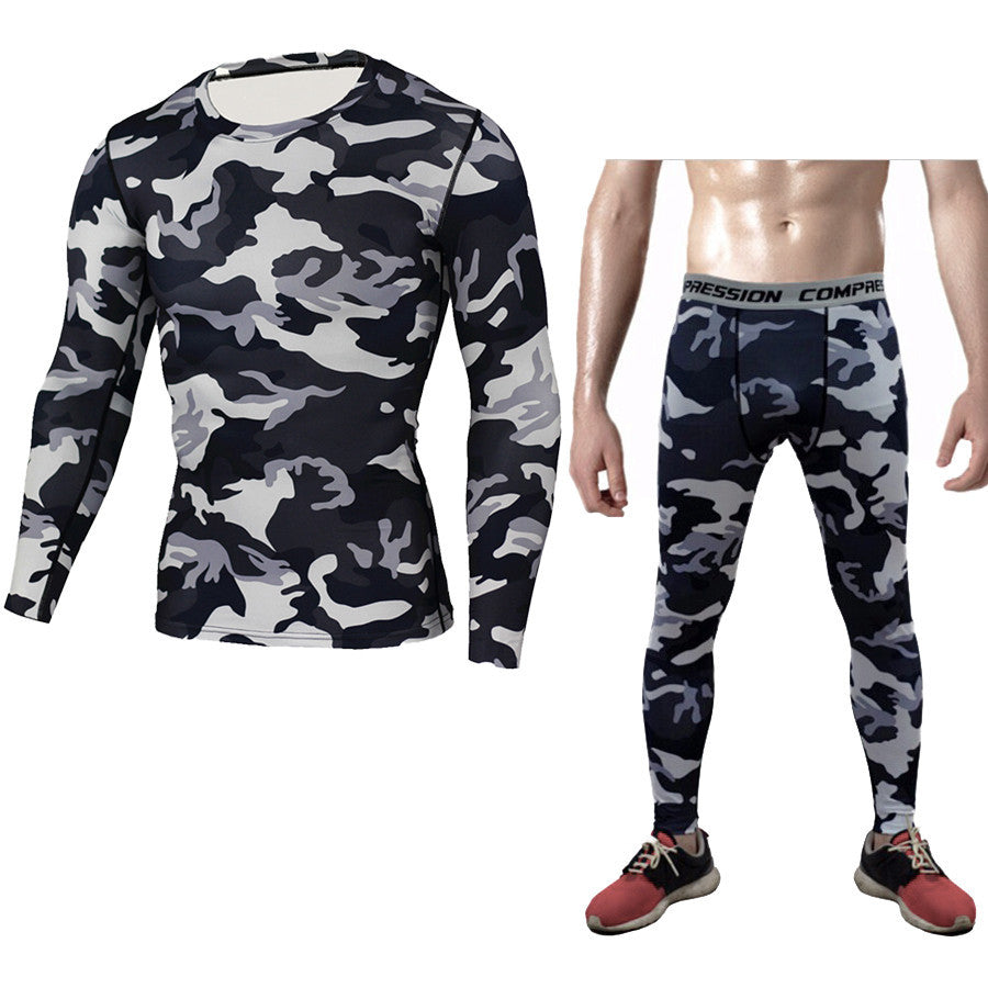 Men's Compression Set - Long-Sleeve Shirt and Tights