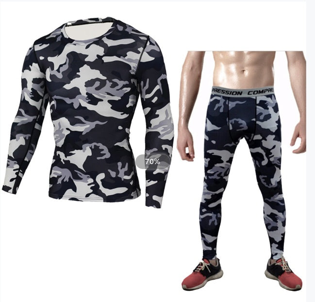 Men's Compression Set - Long-Sleeve Shirt and Tights