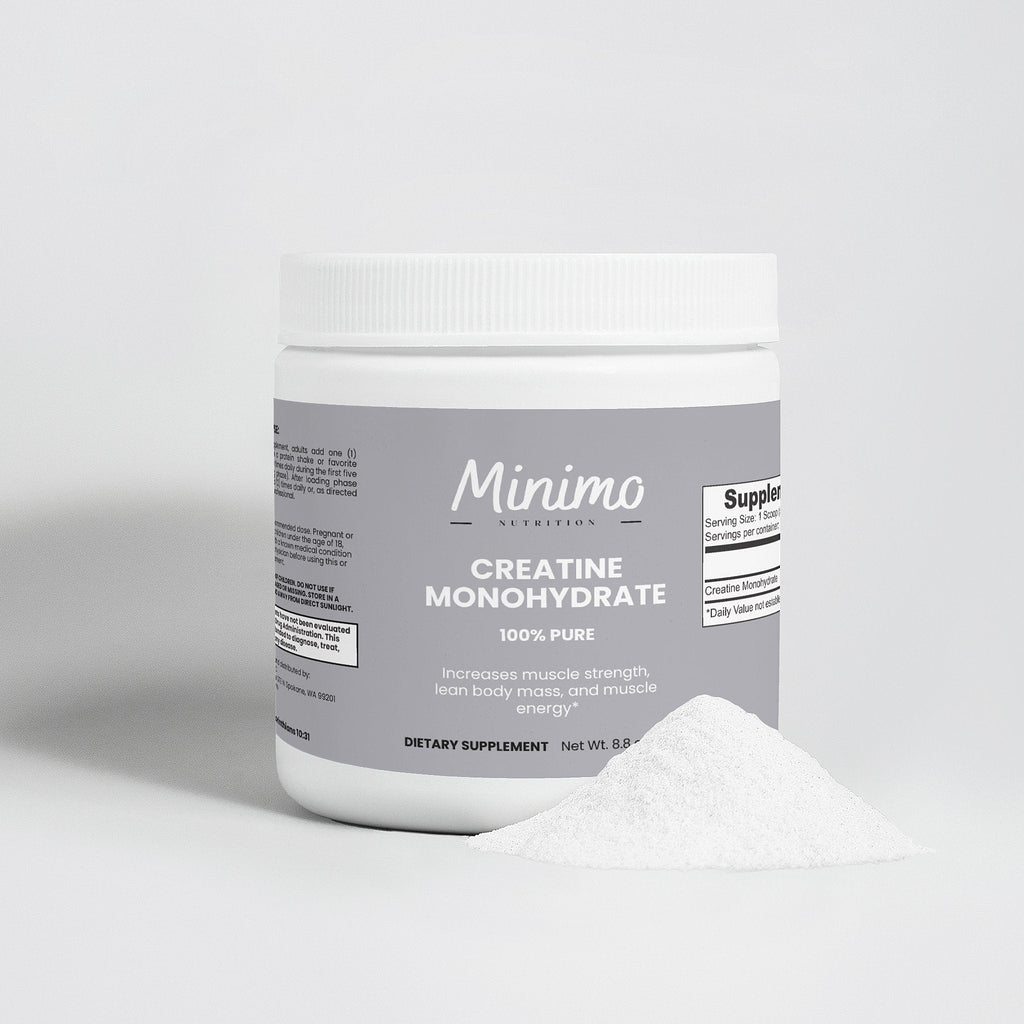 Minimo Nutrition - Creatine Monohydrate Powder, 250 g (8.8 oz)
