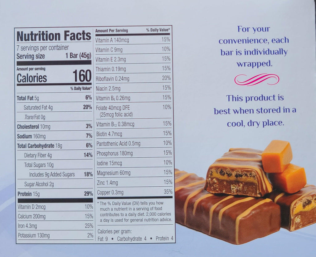 Chocolate Caramel Protein Wafer Bars - 7 Bars