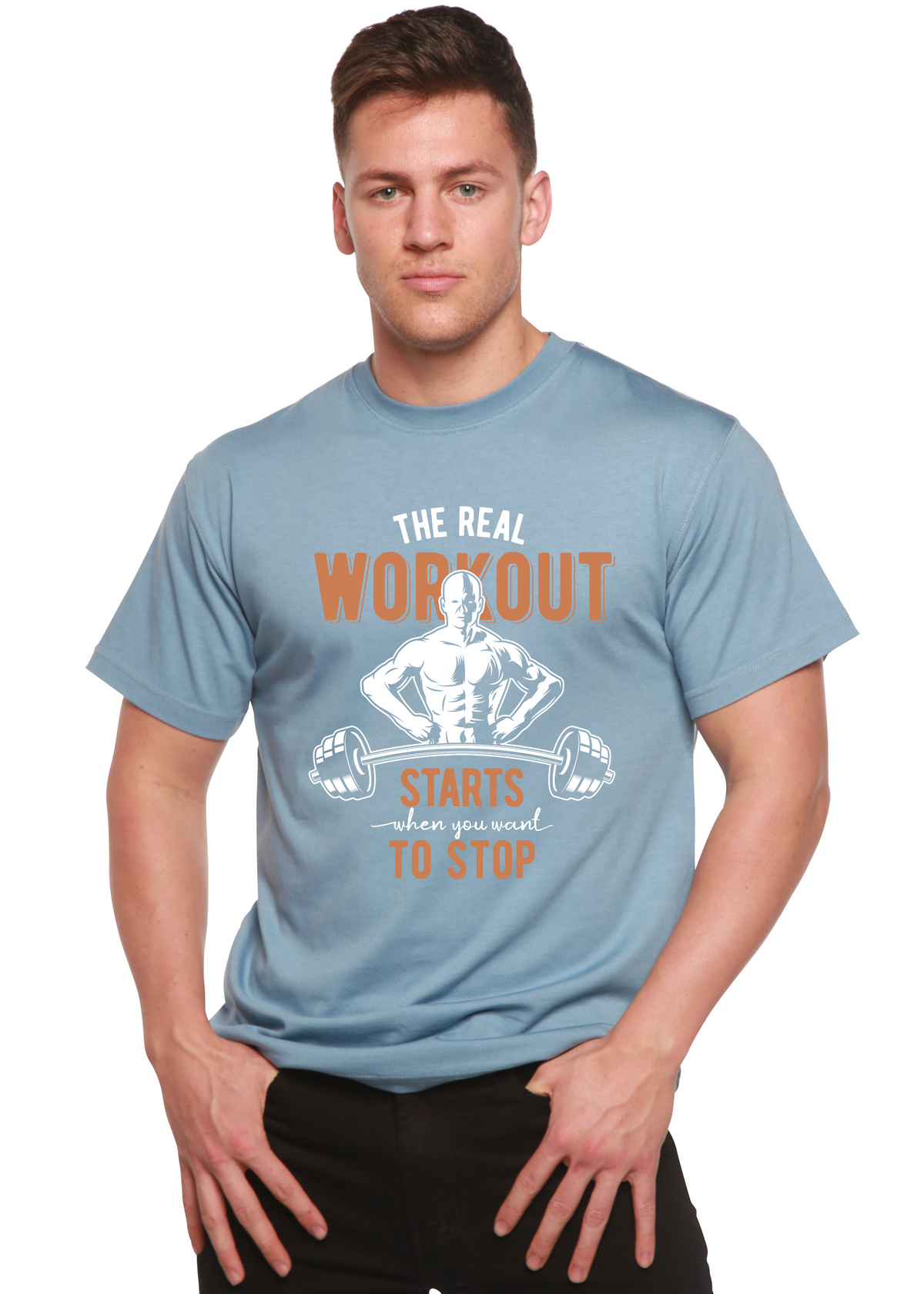 The Real Workout - Men's Bamboo Viscose and Organic Cotton T-Shirt