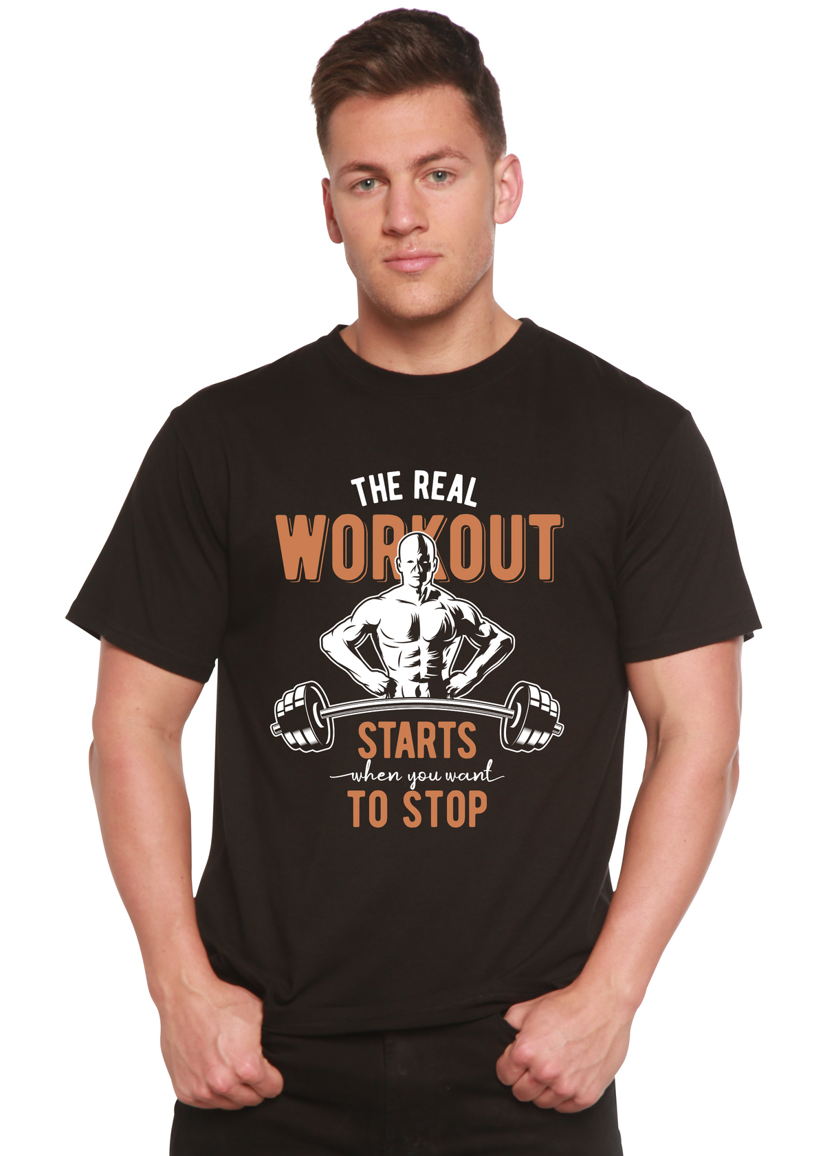 The Real Workout - Men's Bamboo Viscose and Organic Cotton T-Shirt