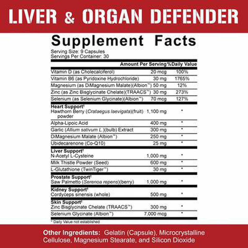 5% Nutrition Liver & Organ Defender - Suplemento alimenticio