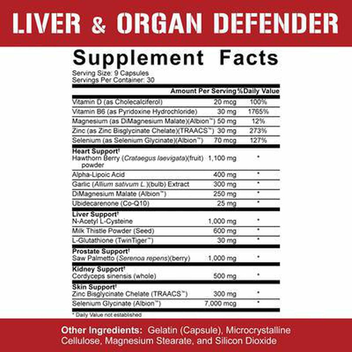 5% Nutrition Liver & Organ Defender - Suplemento alimenticio