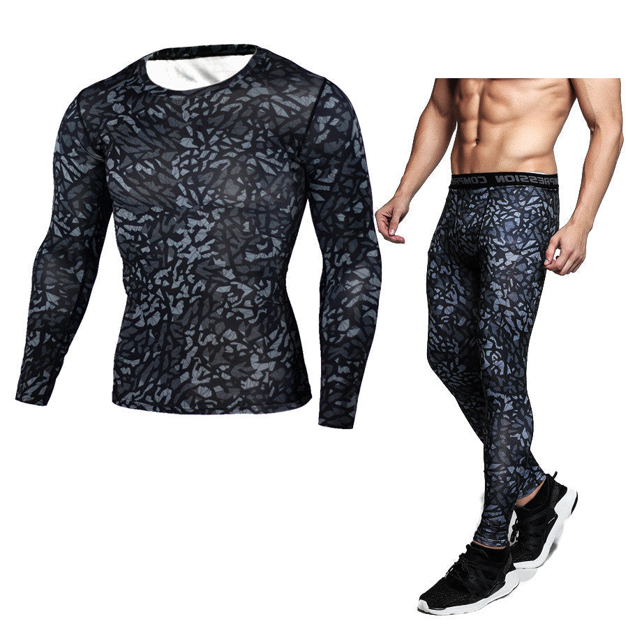 Men's Compression Set - Long-Sleeve Shirt and Tights