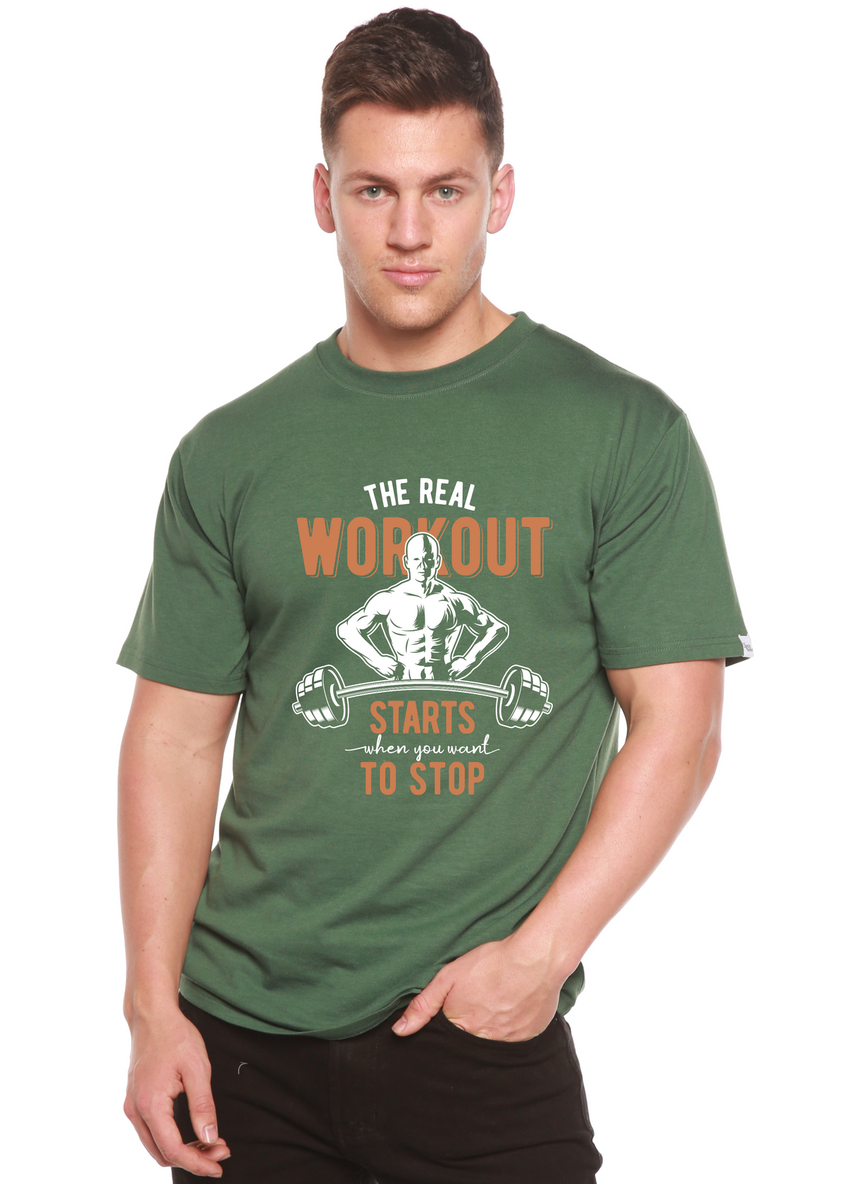 The Real Workout - Men's Bamboo Viscose and Organic Cotton T-Shirt