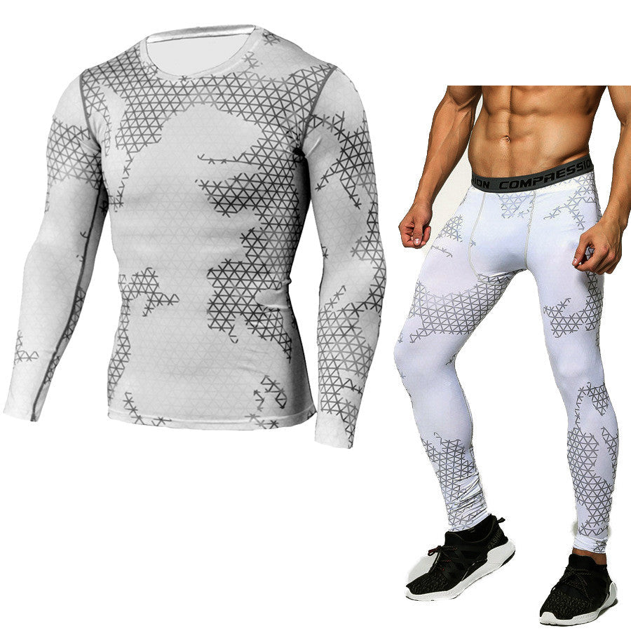 Men's Compression Set - Long-Sleeve Shirt and Tights
