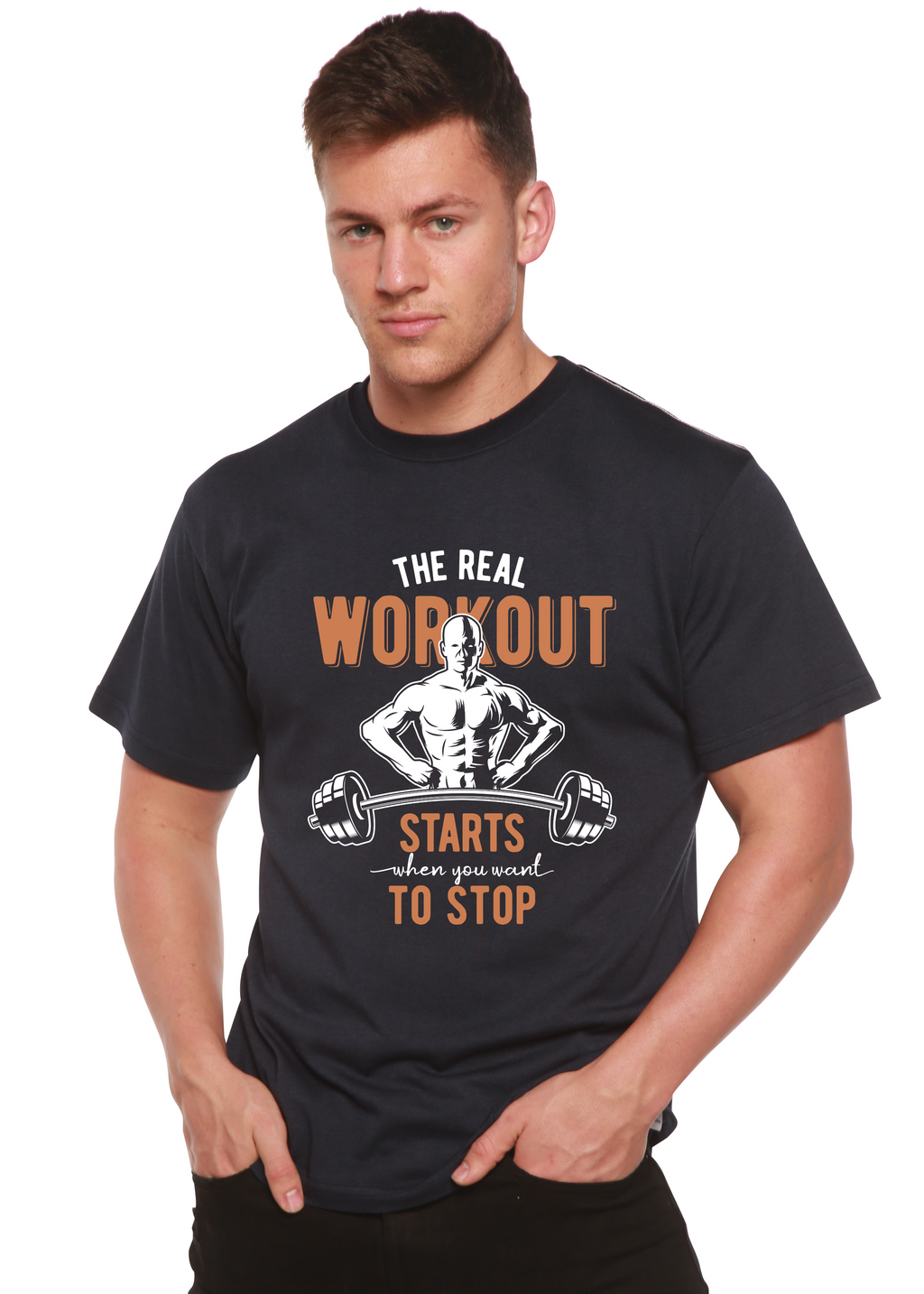 The Real Workout - Men's Bamboo Viscose and Organic Cotton T-Shirt
