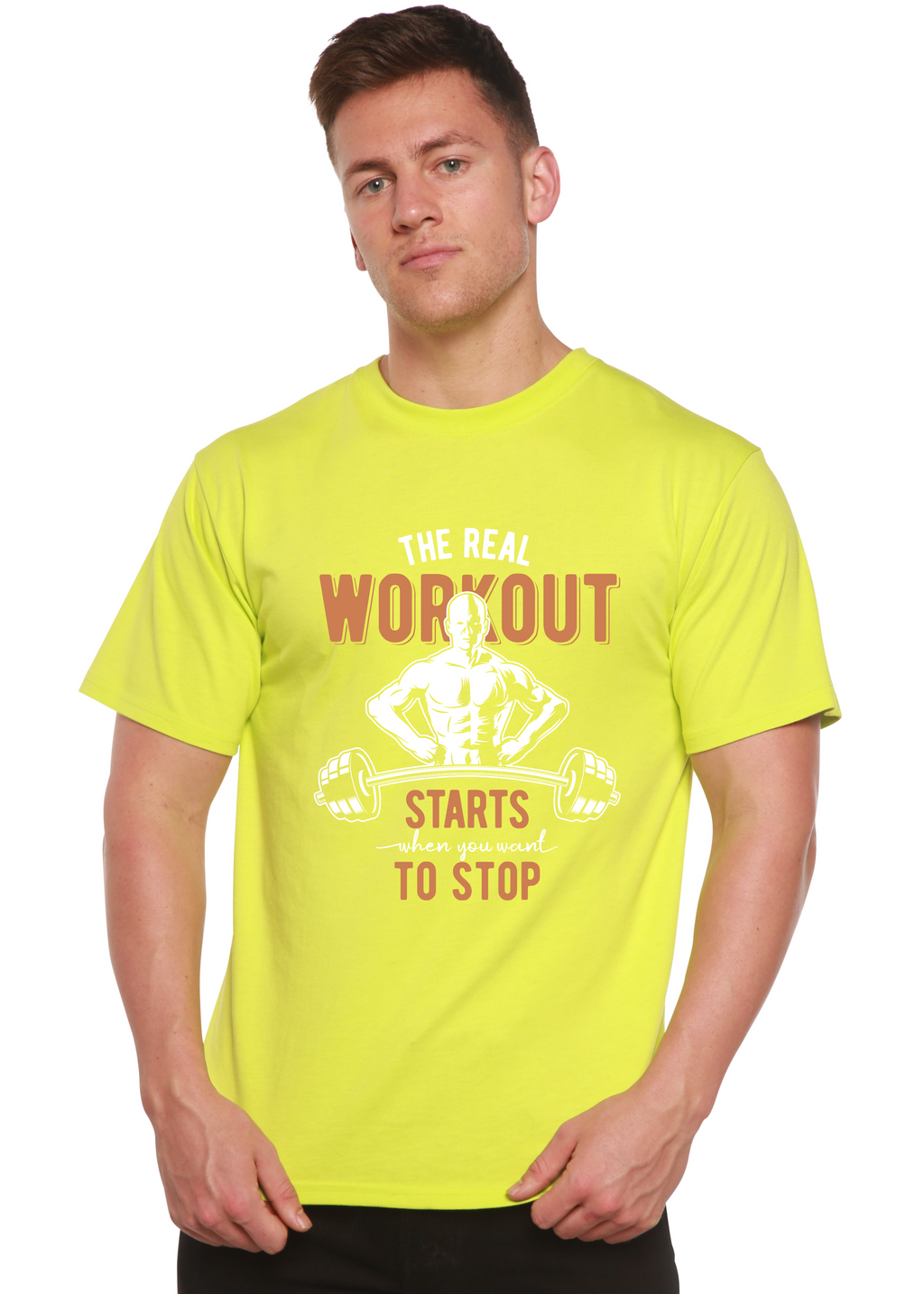 The Real Workout - Men's Bamboo Viscose and Organic Cotton T-Shirt