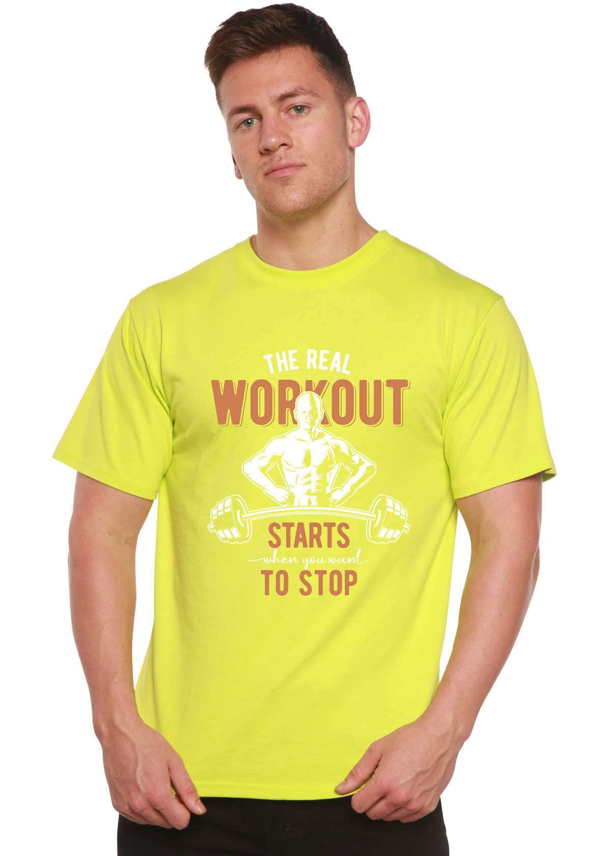 The Real Workout - Men's Bamboo Viscose and Organic Cotton T-Shirt