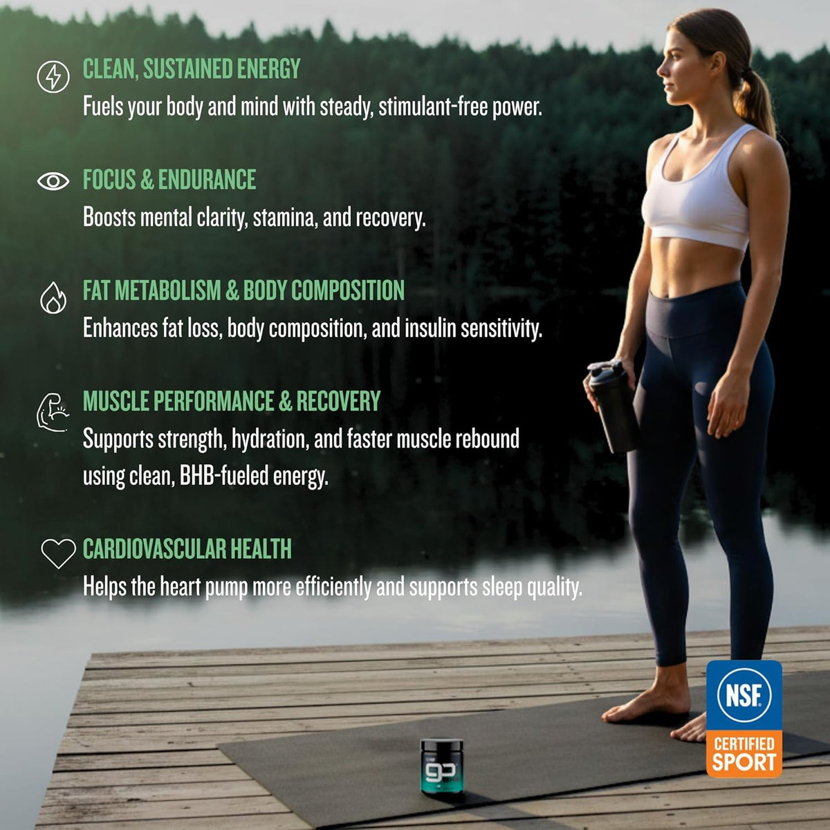 CleanForm Nutrition goBHB - Suplemento de BHB en polvo