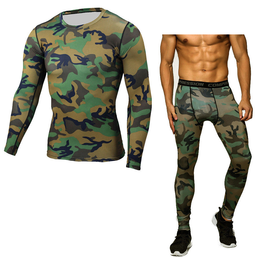 Men's Compression Set - Long-Sleeve Shirt and Tights