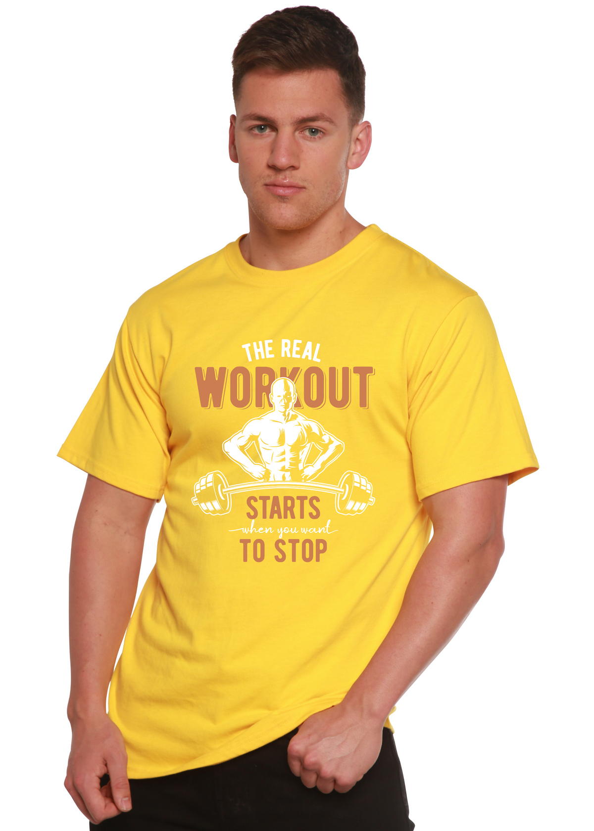 The Real Workout - Men's Bamboo Viscose and Organic Cotton T-Shirt