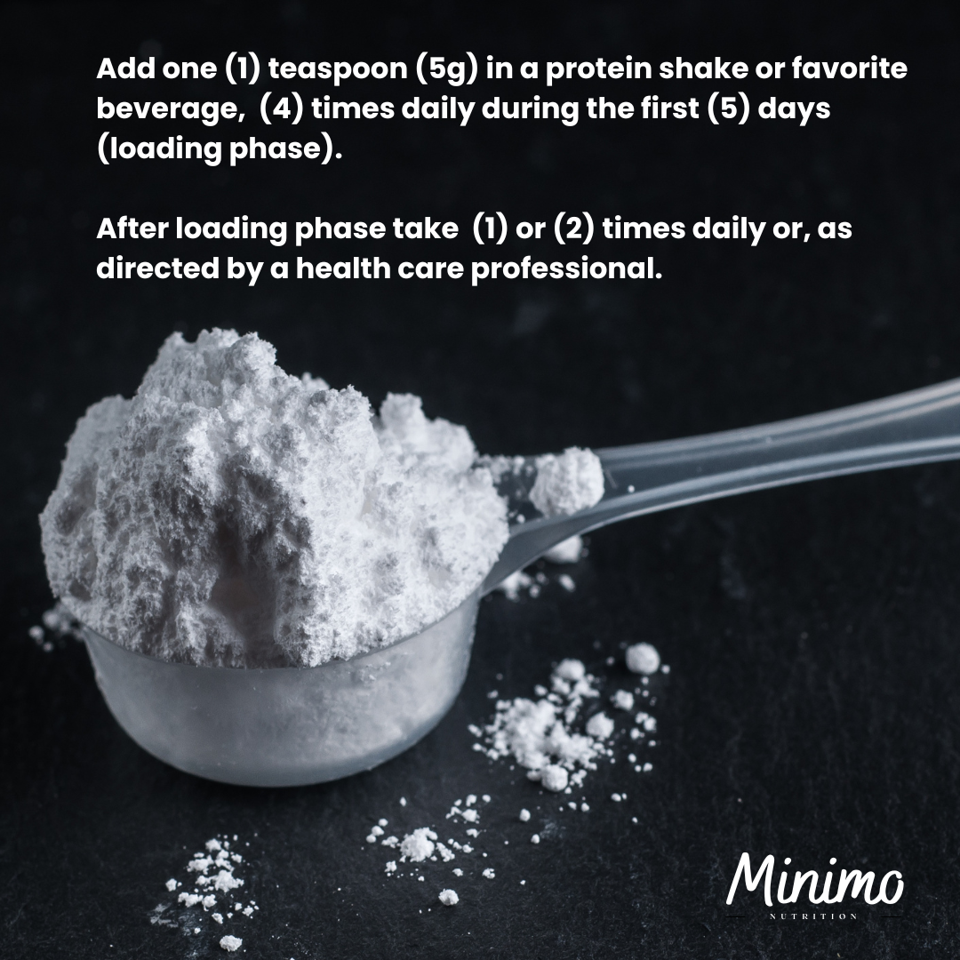 Minimo Nutrition - Creatine Monohydrate Powder, 250 g (8.8 oz)