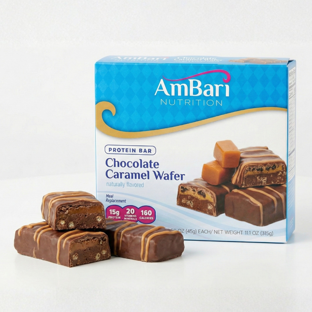 Chocolate Caramel Protein Wafer Bars - 7 Bars