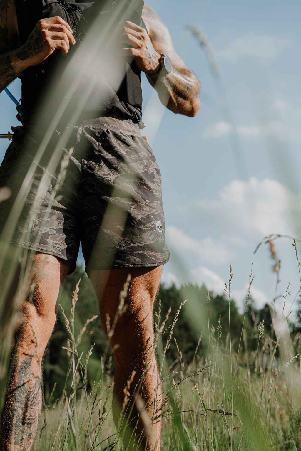 Pantalón corto Hybrid para hombre - Verde bosque