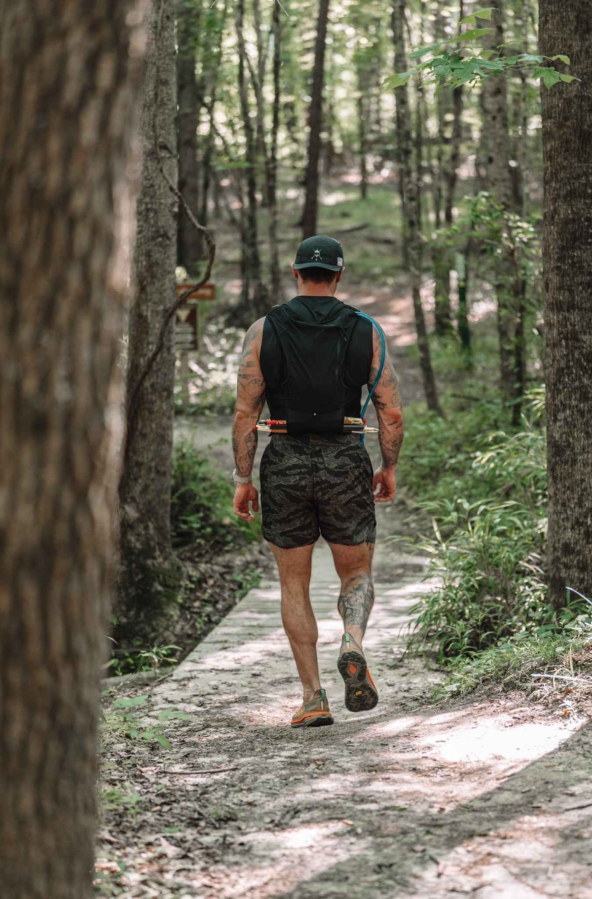Pantalón corto Hybrid para hombre - Verde bosque