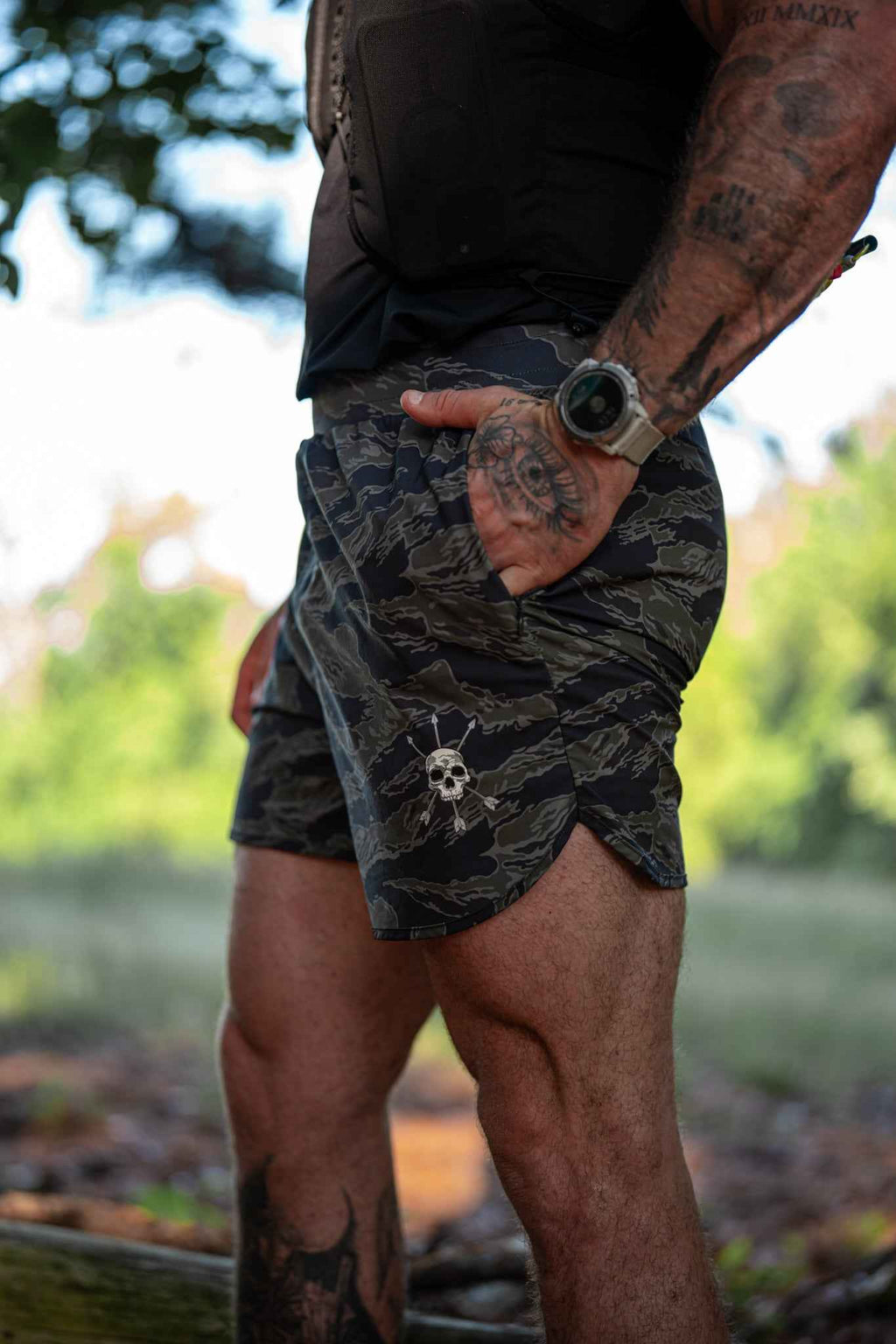 Pantalón corto Hybrid para hombre - Verde bosque