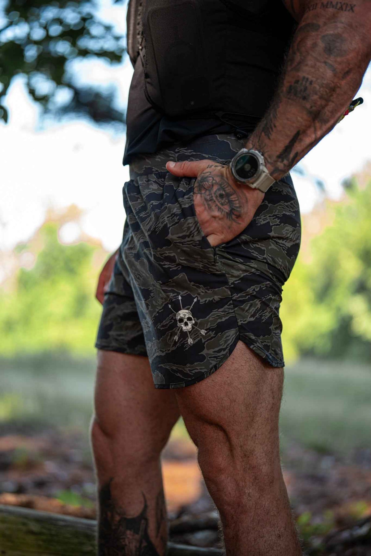 Pantalón corto Hybrid para hombre - Verde bosque