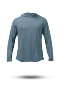 Terra Element - Men's Lightweight Hooded Shirt, Ash Gray