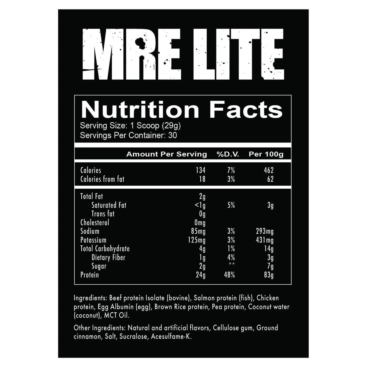REDCON1 MRE Lite - Proteína en polvo