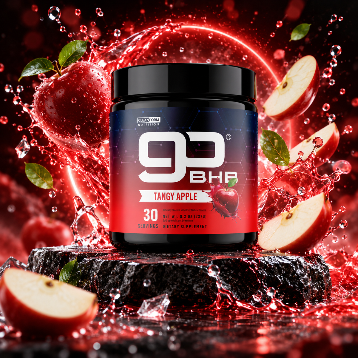 CleanForm Nutrition goBHB - Suplemento de BHB en polvo