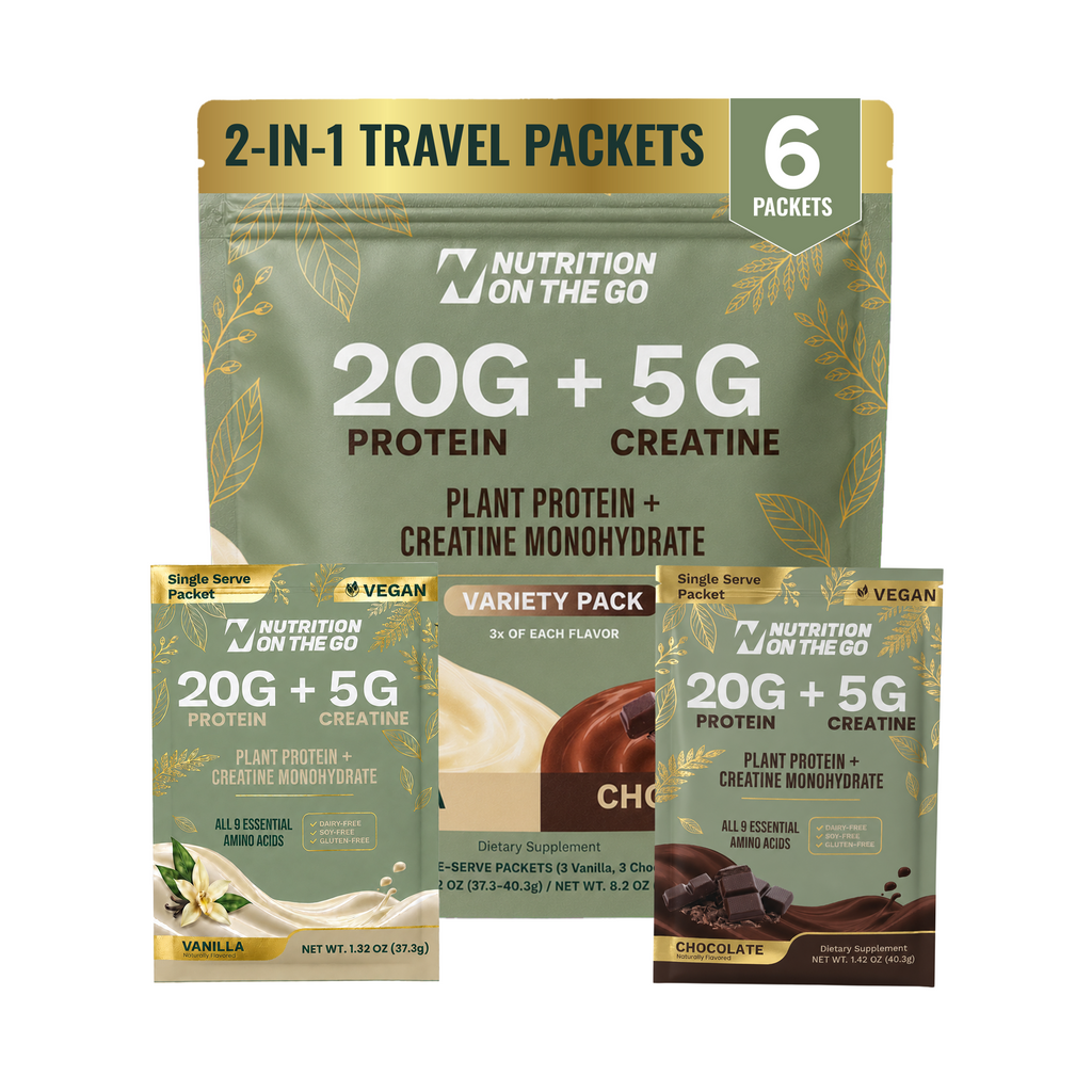 Proteína vegana + creatina 2 en 1 - Sobres individuales