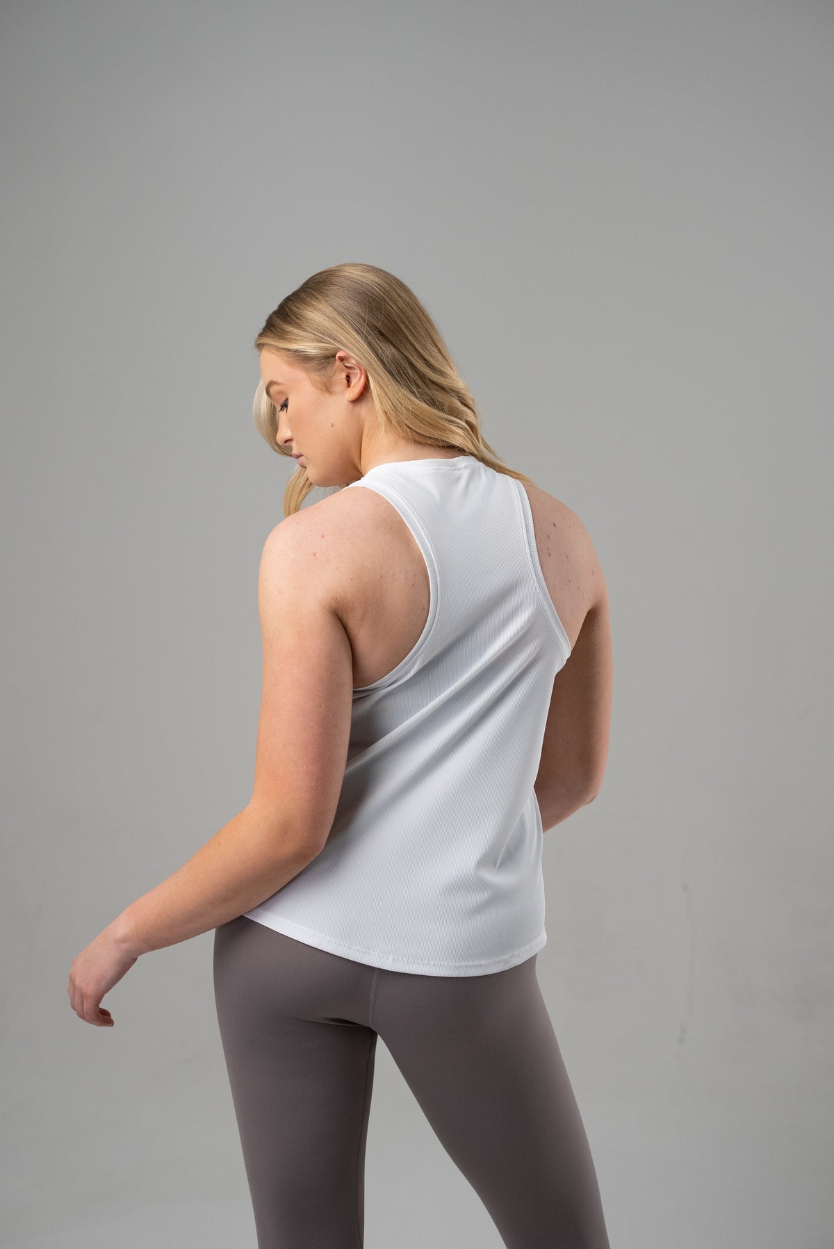 Top de tirantes de canalé Always Worthy para mujer
