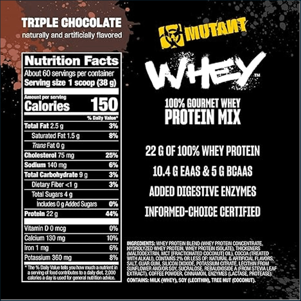 Mutant Whey - Proteína de suero, 5 lb