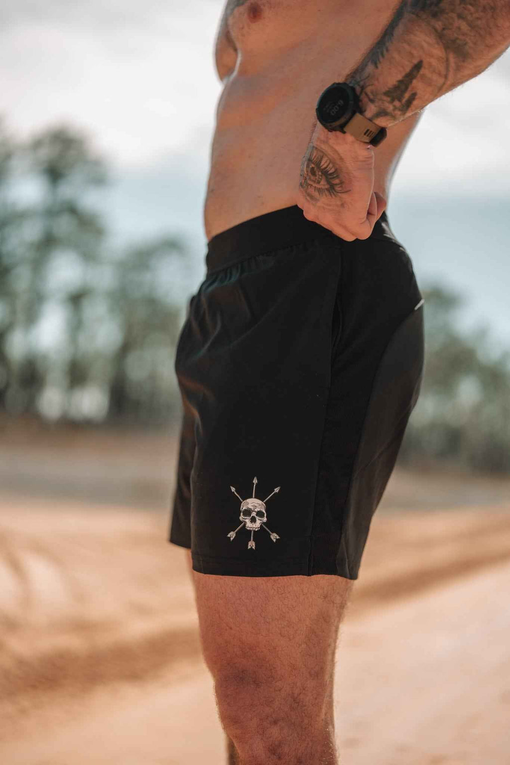 Pantalón corto Motto para hombre - Negro
