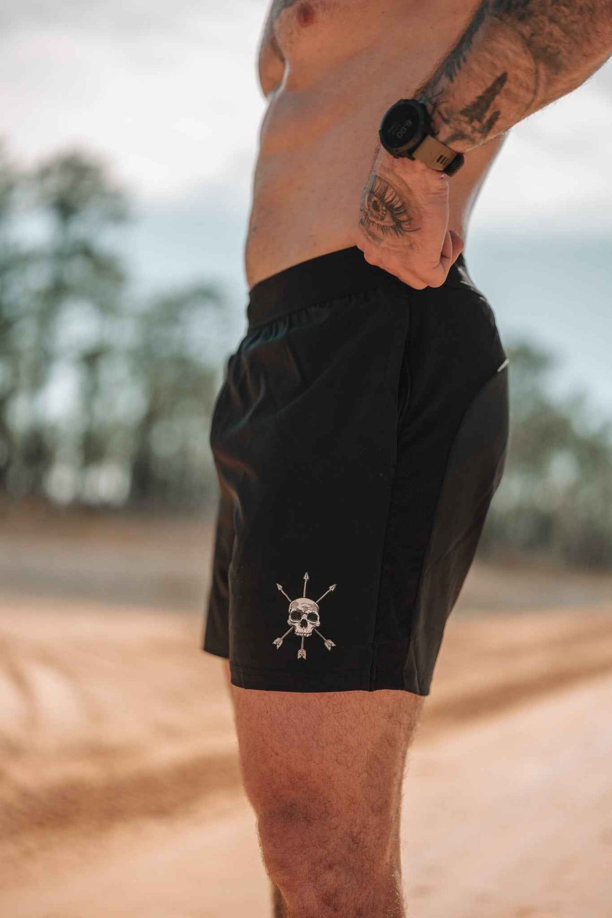 Pantalón corto Motto para hombre - Negro