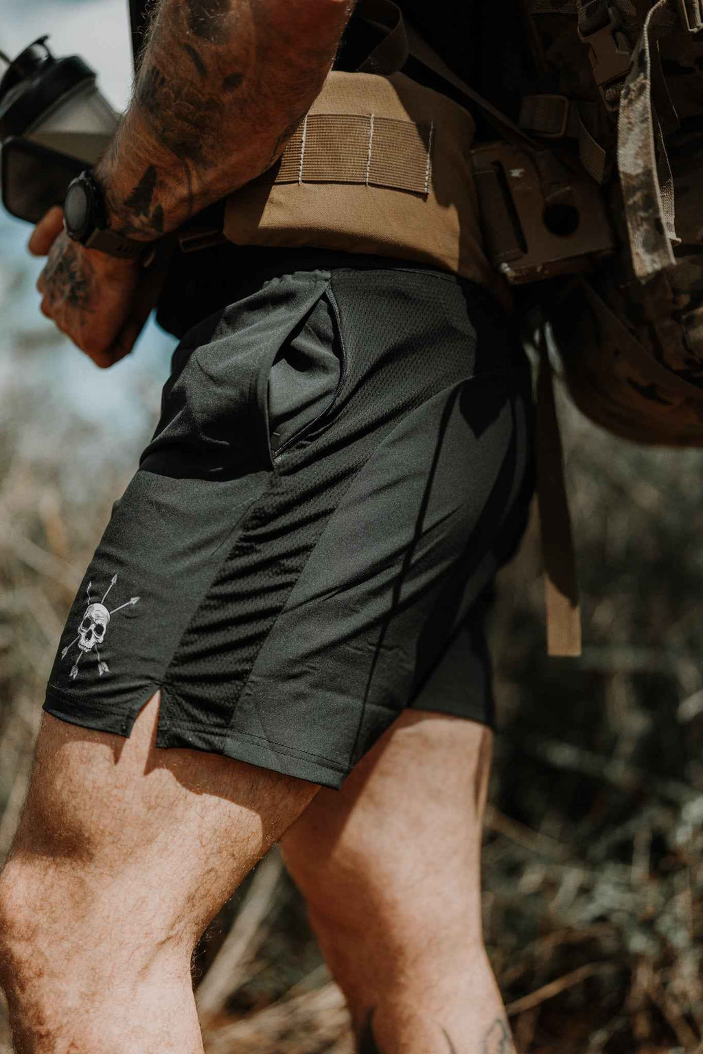 Pantalón corto Motto para hombre - Negro