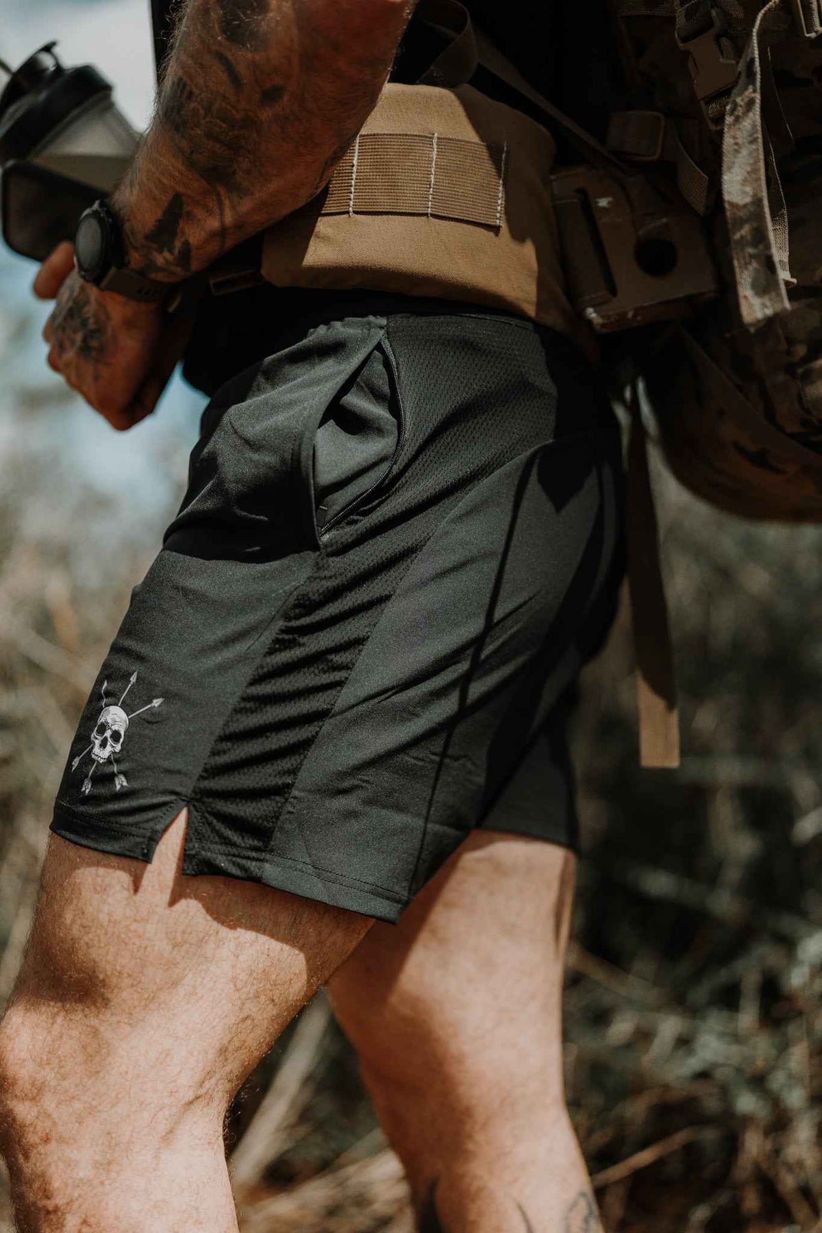 Pantalón corto Motto para hombre - Negro